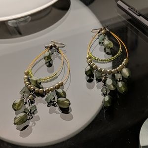 Boho Earrings Green